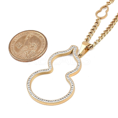 Ion Plating(IP) 304 Stainless Steel Chain Necklaces NJEW-M078-11G-1