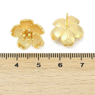 Brass Stud Earring Findings KK-Z099-05G-03-1