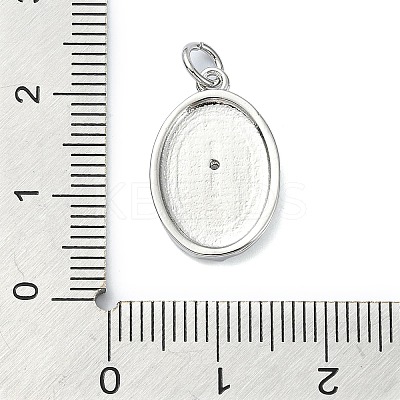 Rack Plating Brass Micro Pave Cubic Zirconia Pendants KK-Q810-01P-1