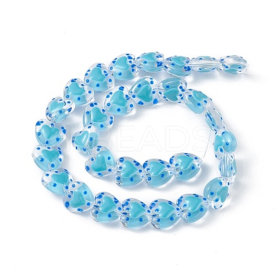 Transparent Glass Beads Strands LAMP-F029-04F-1