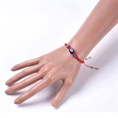 Adjustable Nylon Thread Braided Bead Bracelets BJEW-JB04459-02-1