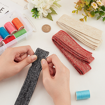 3Pcs 3 Colors 90% Cotton & 10% Elastic Fiber Ribbing Fabric for Cuffs FIND-BC0004-39-1
