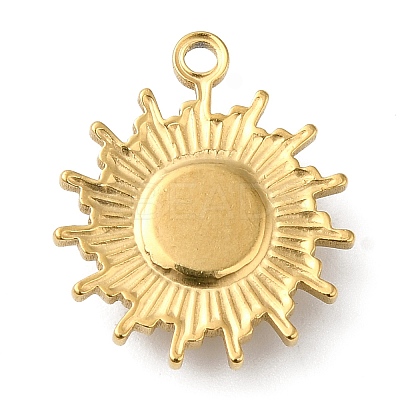 Real 18K Gold Plated 304 Stainless Steel Pendants STAS-A084-21G-04-1