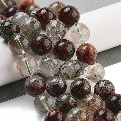 Natural Four Seasons Lodolite Quartz Beads Strands G-Z063-A02-01-1