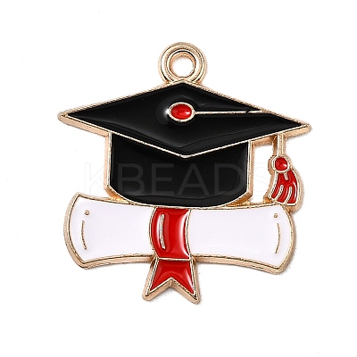 Graduation Season Alloy Enamel Pendants LS-ENAM-I065-02KCG-02-1