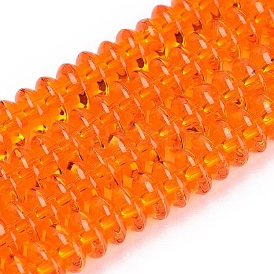 Transparent Glass Beads Strands GLAA-Q113-02A-A04-1