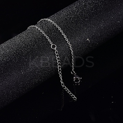 304 Stianless Steel Cable Chain Bracelet Making STAS-CJ0001-134P-1