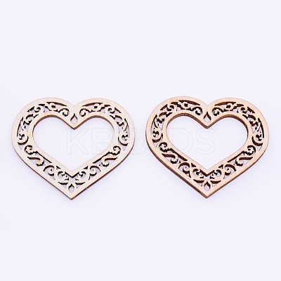 Unfinished Natural Wood Linking Rings LS-WOOD-WH0103-78-1