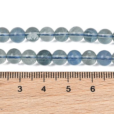 Natural Blue Fluorite Beads Strands GG-CBAF158-6mm-1