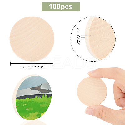 100Pcs Grass Wood Cutouts WOOD-PH0002-53A-1