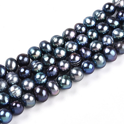 Natural Cultured Freshwater Pearl Beads Strands PEAR-N013-05C-02-1