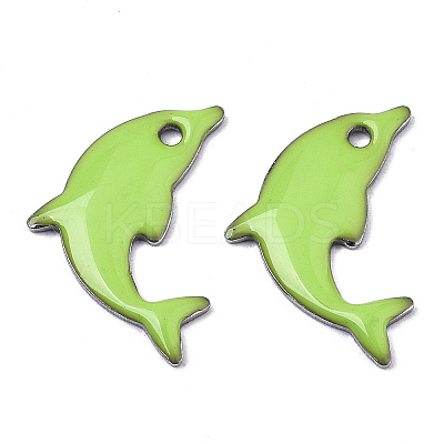 201 Stainless Steel Enamel Pendants LS-X-STAS-N088-16F-1