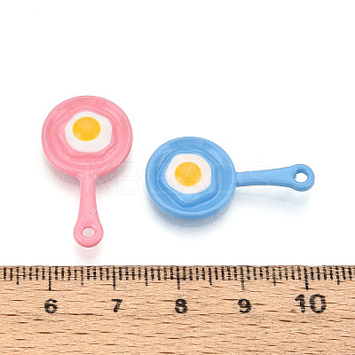 Rack Plating Spray Painted Alloy Enamel Pendants FIND-N011-28-1