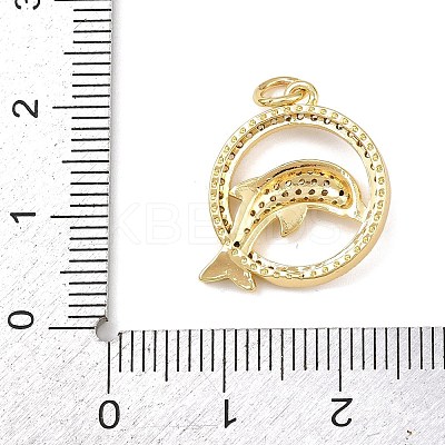 Brass Micro Pave Cubic Zirconia Pendants LS-KK-H525-01A-G-1