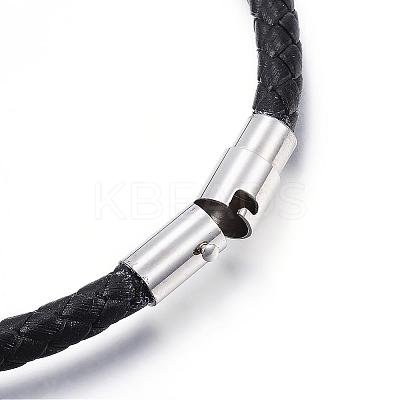 Braided Leather Bracelet Making MAK-E659-03-1