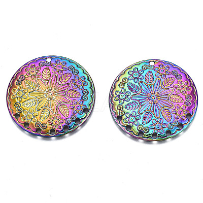 Rainbow Color Alloy Pendants PALLOY-N156-152-NR-1