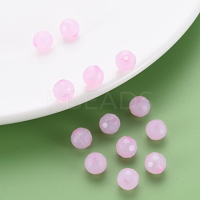 Transparent Acrylic Beads TACR-S154-62E-10-1