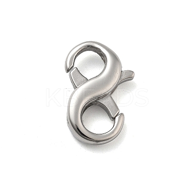 304 Stainless Steel Spring Gate Rings. 8-Shaped STAS-V008-30P-1
