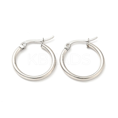 Tarnish Resistant 201 Stainless Steel Hoop Earrings for Women EJEW-G260-02D-P-1