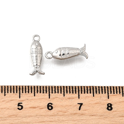 Ocean Theme Brass Charms KK-C096-13A-P-1