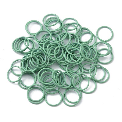 100Pcs Baking Paint Zinc Alloy Open Jump Rings FIND-WH0032-85B-05-1