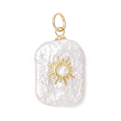 3Pcs 3 Styles Natural Baroque Keshi Pearl Pendants PALLOY-JF04921-1