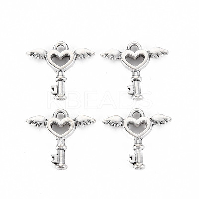 Tibetan Style Alloy Charms TIBEP-N011-022-1