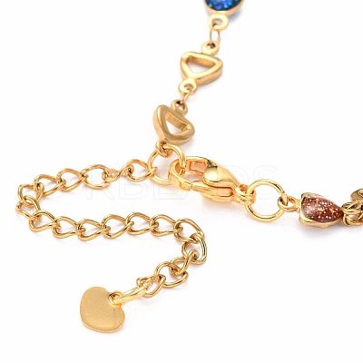 304 Stainless Steel Link Bracelets BJEW-O183-12G-1