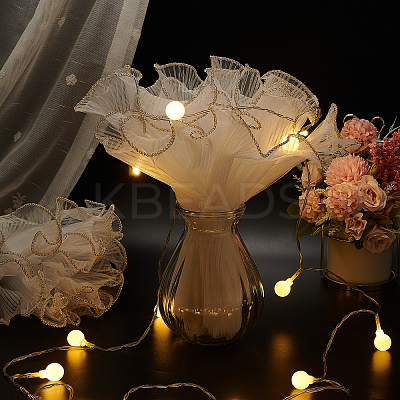 Pleated Gauze Yarn Flower Bouquets Wrapping Packaging OP-GF0001-01A-1