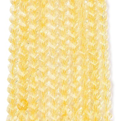 Crackle Transparent Glass Beads Strands GLAA-N068-02A-10-1