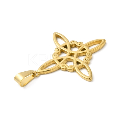 PVD Vacuum Plating 304 Stainless Steel Pendants STAS-D052-04G-1