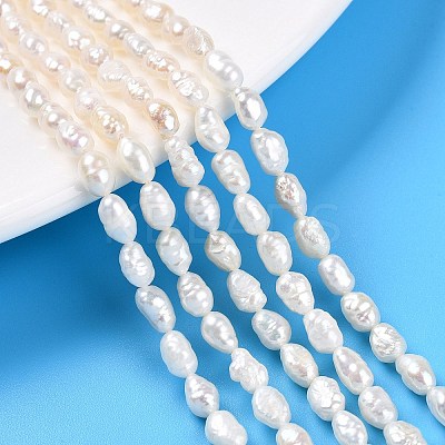 Natural Cultured Freshwater Pearl Beads Strands PEAR-N014-04G-1