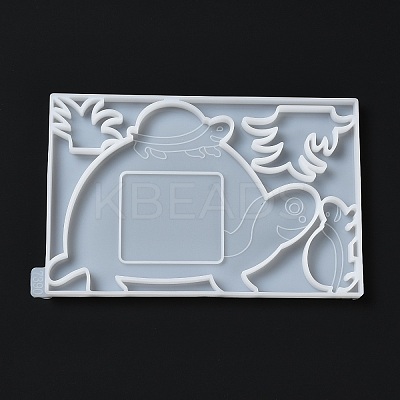 DIY Tortoise Photo Frame & Grass Decoration Silicone Molds DIY-I099-58-1