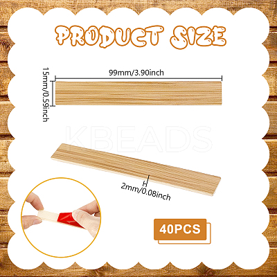 40Pcs 2 Sets Mini Wood Floor Sticker DIY-GA0008-39-1