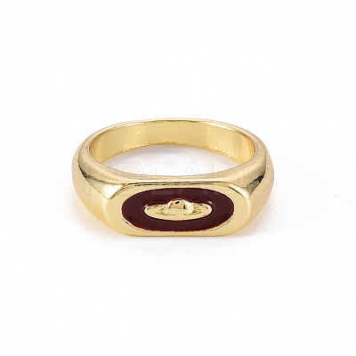 Alloy Enamel Wide Band Rings RJEW-N034-011G-RS-1