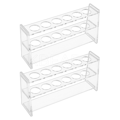 6 Hole Glass Multi-Use Cylinder Tube Display Racks AJEW-WH0596-418A-1