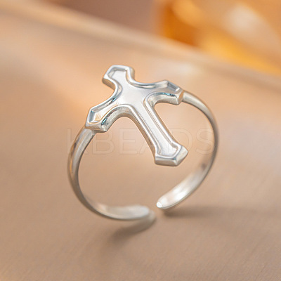 304 Stainless Steel Cuff Rings FS-WG2A607-08-1