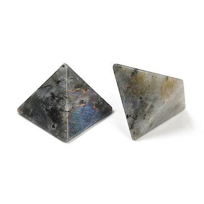 Natural Labradorite Orgonite Pyramid Display Decorations G-C186-07H-1