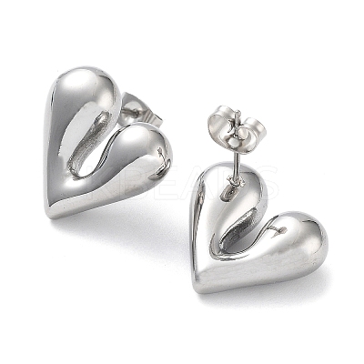 Non-Tarnish 304 Stainless Steel Stud Earrings EJEW-Z032-02P-07-1