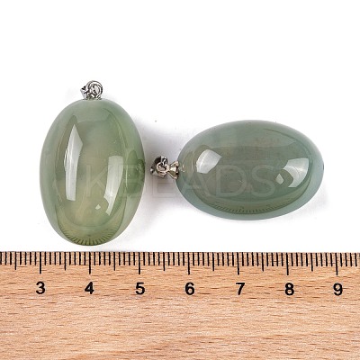 Natural Agate Dyed Pendants G-Q172-07P-04-1