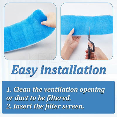 4Pcs Cellucotton for Car Air Conditioning Filter Screen Dispensers AJEW-GA0009-25B-1
