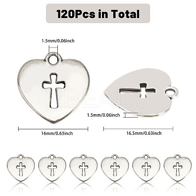 120Pcs Tibetan Style Alloy Pendants FIND-CA0008-56-1