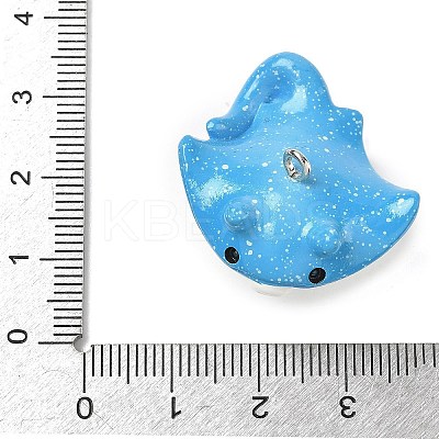 Marine Theme Opaque Resin Pendants LS-RESI-P047-01F-P-1