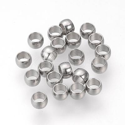 Tarnish Resistant 304 Stainless Steel Spacer Beads STAS-R065-81-1