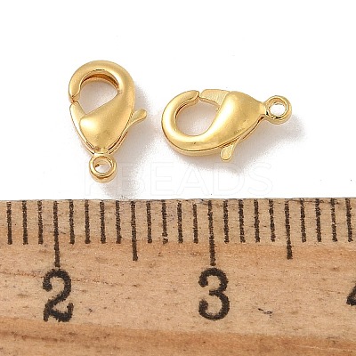 Brass Lobster Claw Clasps KK-H503-34G-01-1