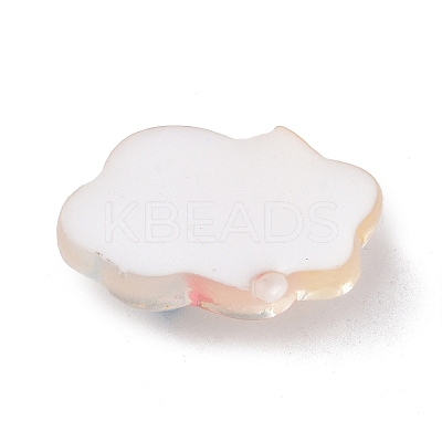 Translucent Cloud Resin Cabochons RESI-K019-03D-1