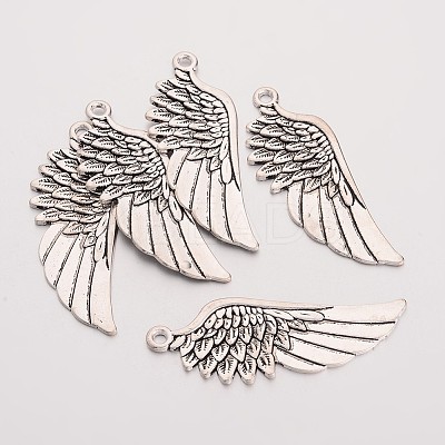 Tibetan Style Alloy Wing Large Pendants LS-EAAA036Y-NF-1