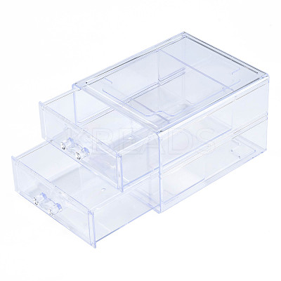 Double Layer Polystyrene Plastic Bead Storage Containers CON-N011-043-1