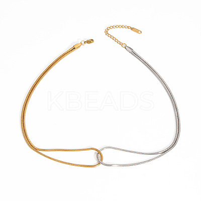 Stainless Steel Snake Chain Necklaces for Women NW5875-2-1