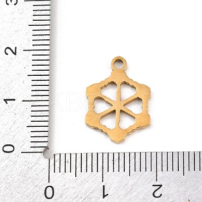 Christmas 304 Stainless Steel Enamel Pendants LS-STAS-B116-03F-G-1